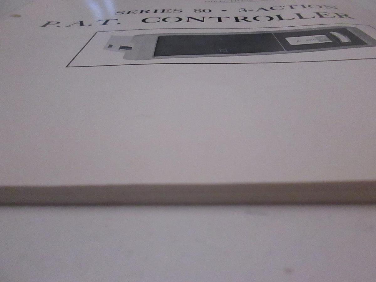 Used Leeds and Northrup Series 80 3 Action P.A.T Controller Directions, Used