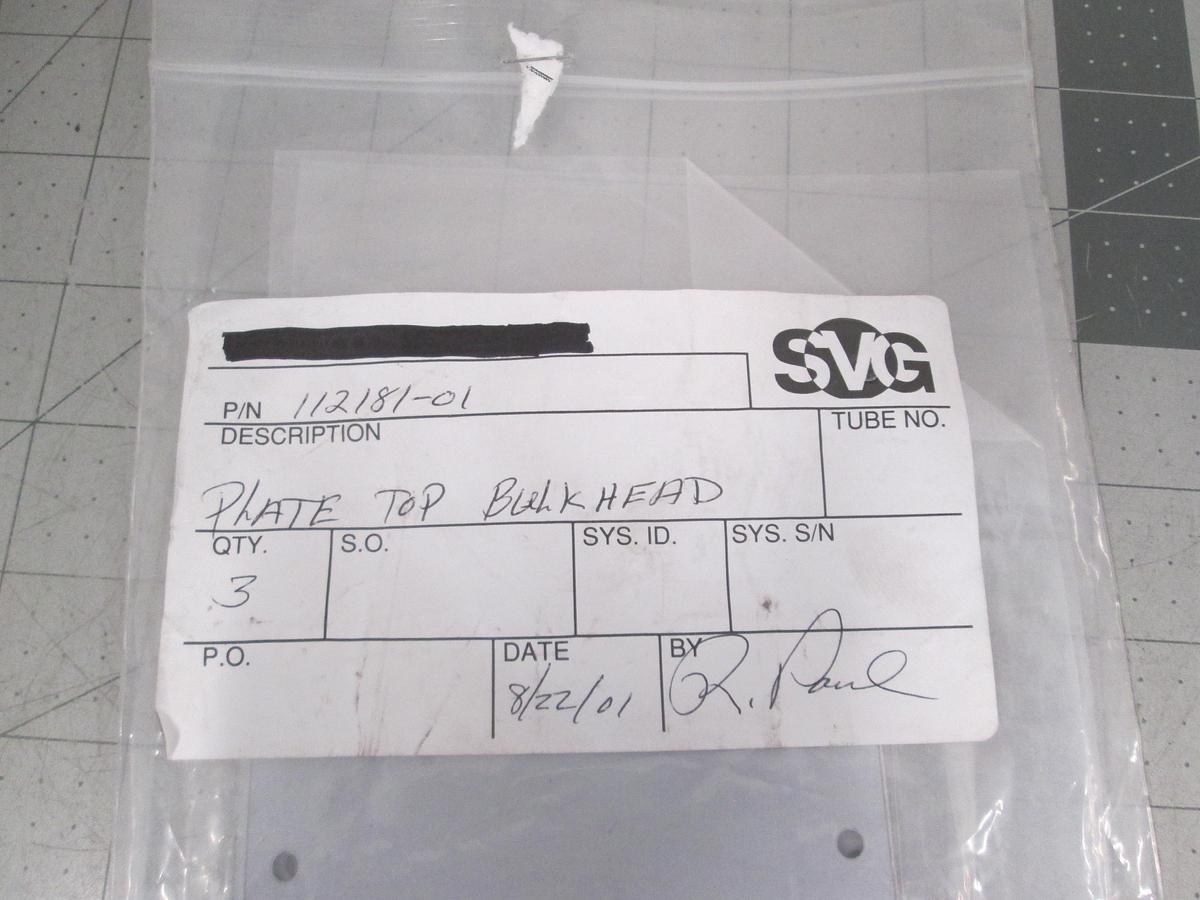 SVG, 112181-01, Adapter Plate For SPTS AVP 200, Vertical Furnace, NEW