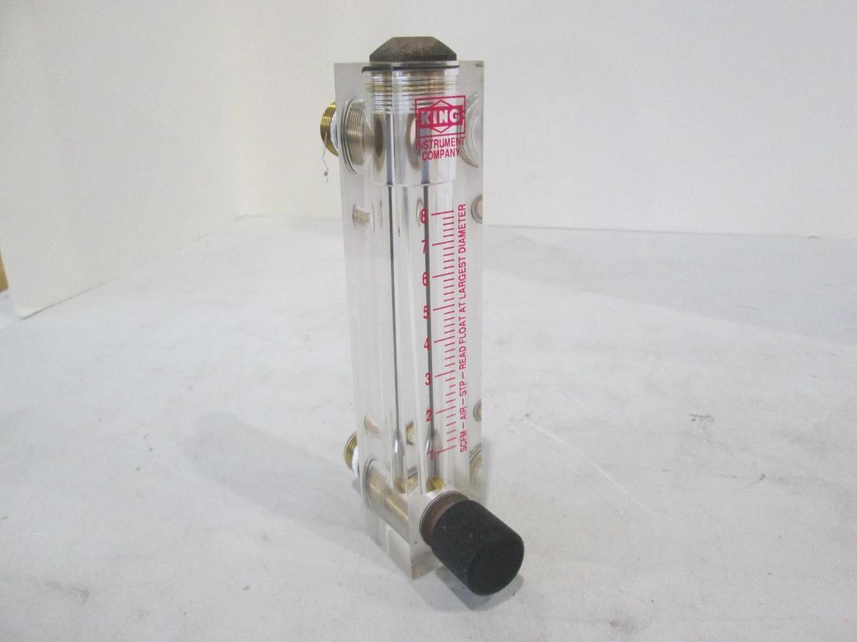 Used King Instruments, 1-8 SCFM-Air-STP-Read Float, Flowmeter, Used