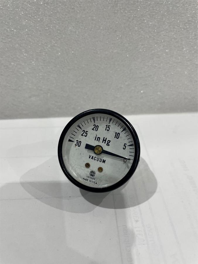 Used USG Vacuum Gauge 30-0 PSI, 1/8 npt, 2 inch Used