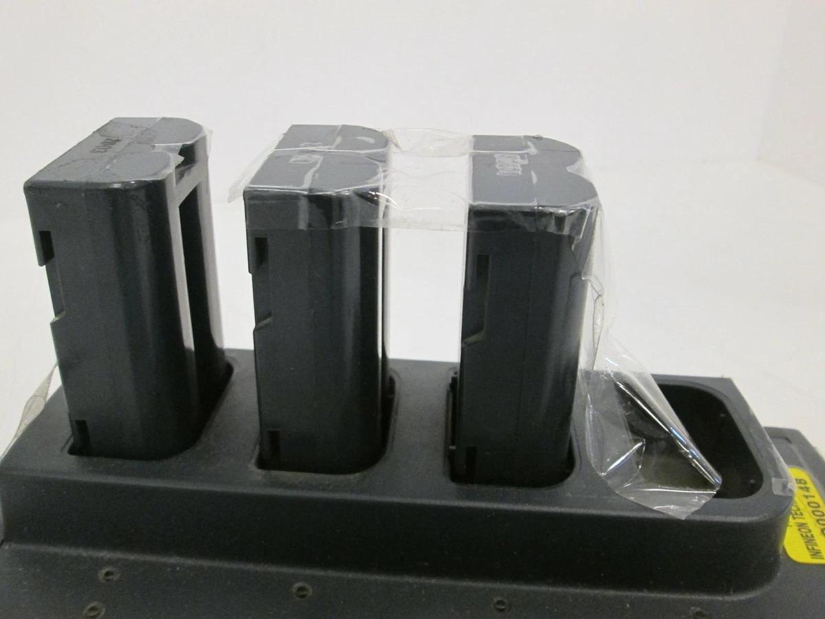 Used Intermec, Janus Z2400, Quad Battery Charger w/ 3 Batteries, Used