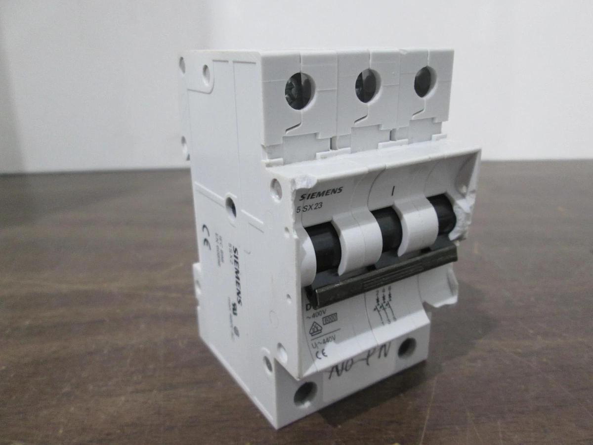 Used Siemens, 5 SX23, 3 Pole Circuit Breaker, Used