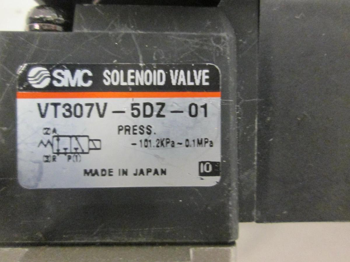Used SMC, VT307V-5DZ-01, Solenoid Valve, Used Lot of 4