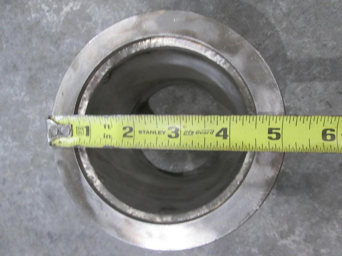 Used Stainless Steel Adapter, 3 1/2", Used