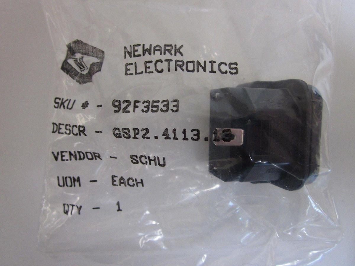 Newark Electronics GSP2 Power Entry Plug 10/15A, 250V, PCB Mount Lot of 25