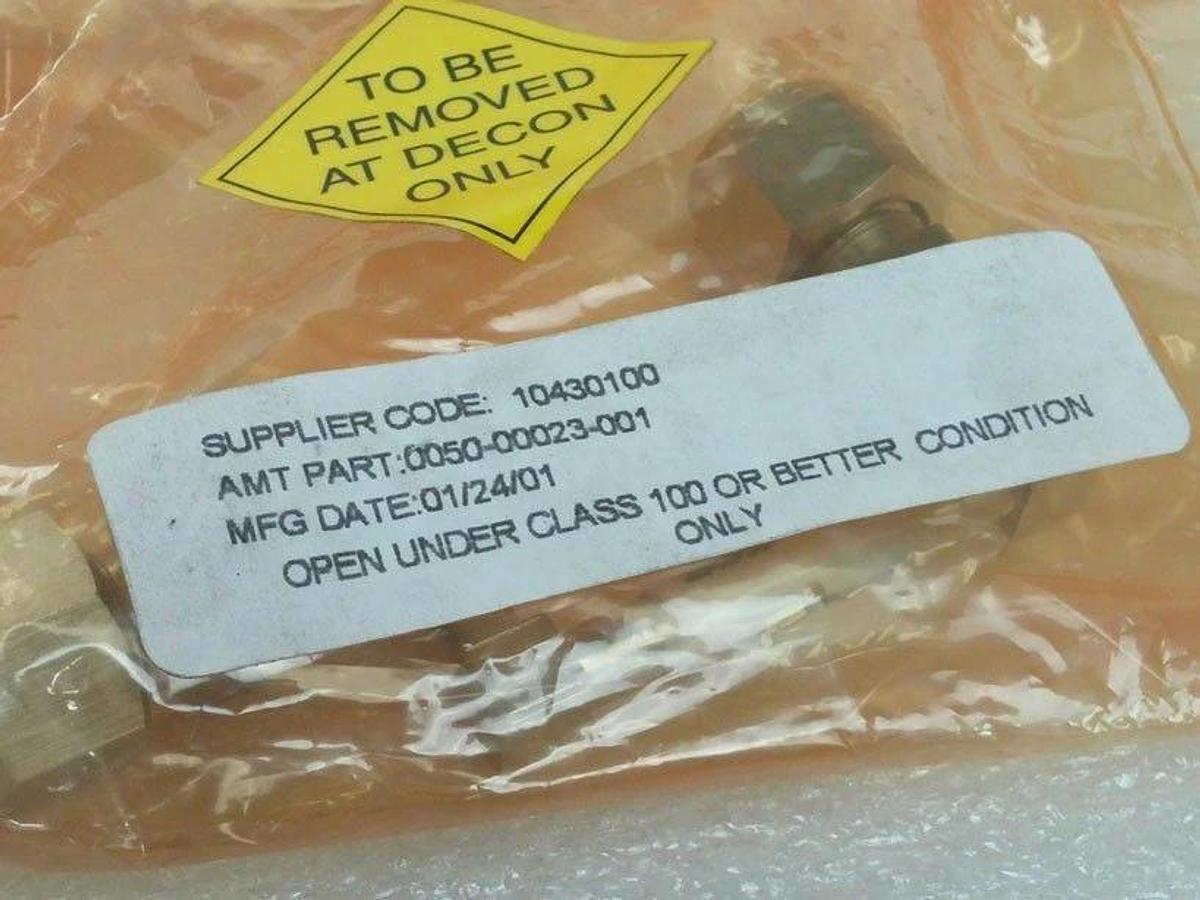 Used AMAT Applied Materials 0050-00023 Solid Transition Gasline X-P Chamber, Lot of 9