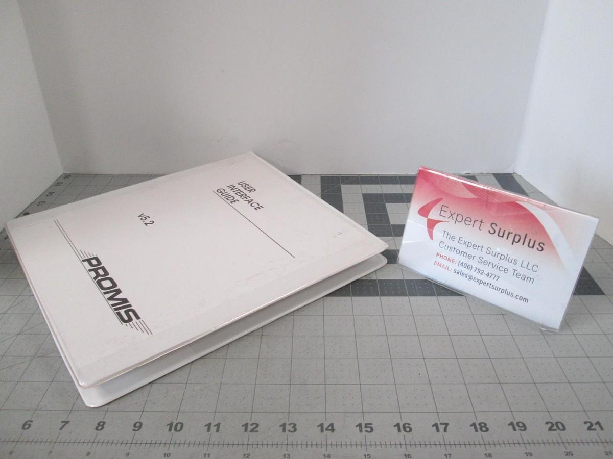 Used Promis, User Interface Guide, V5.2, Used