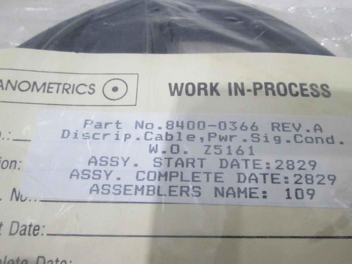 Used Power Cable, Sig. Cond., 8400-0366, Used