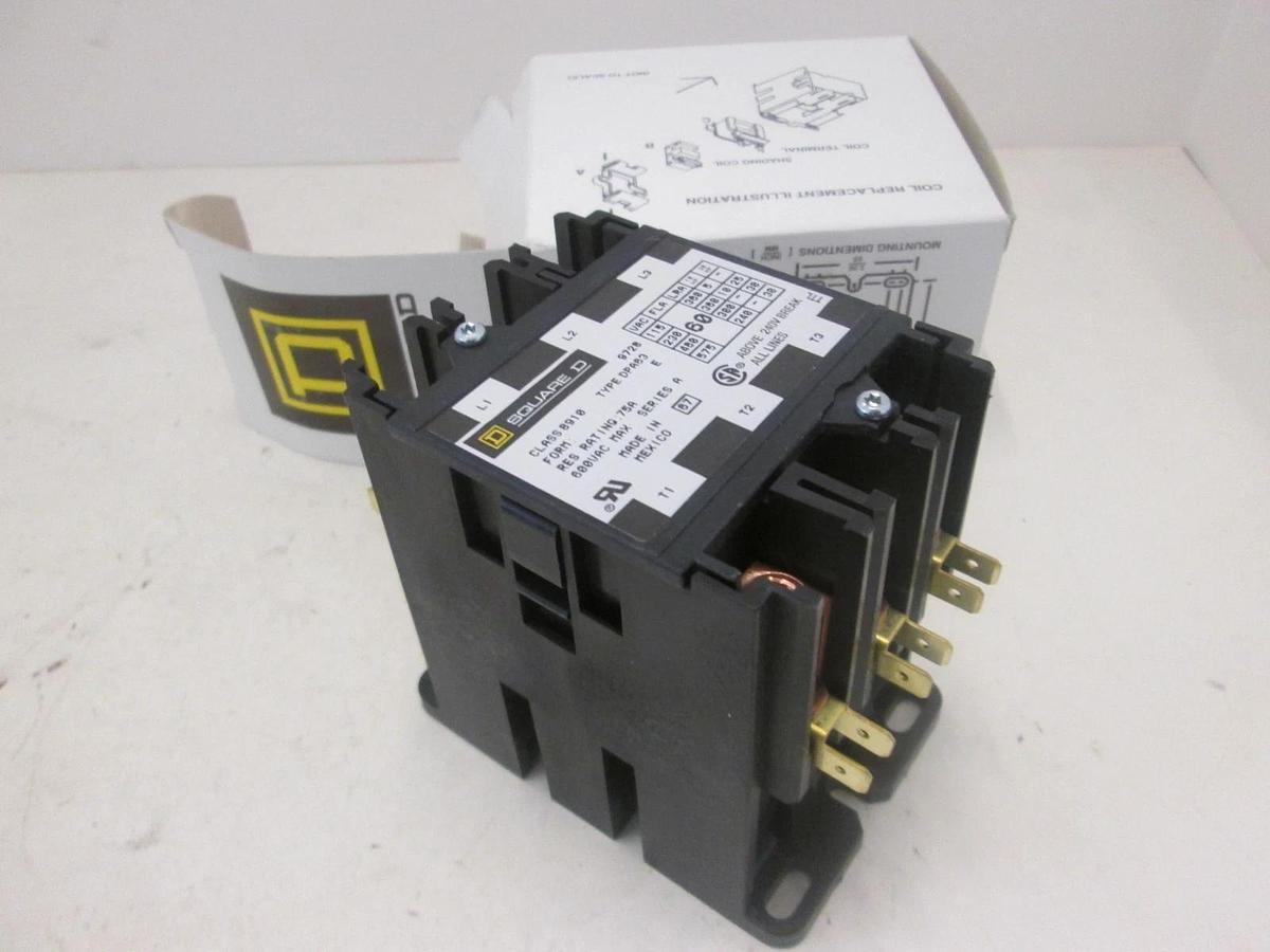 Square D, CL 9998 DA2 V14, RELAY,CONTACTOR,60AMPS, 30, New