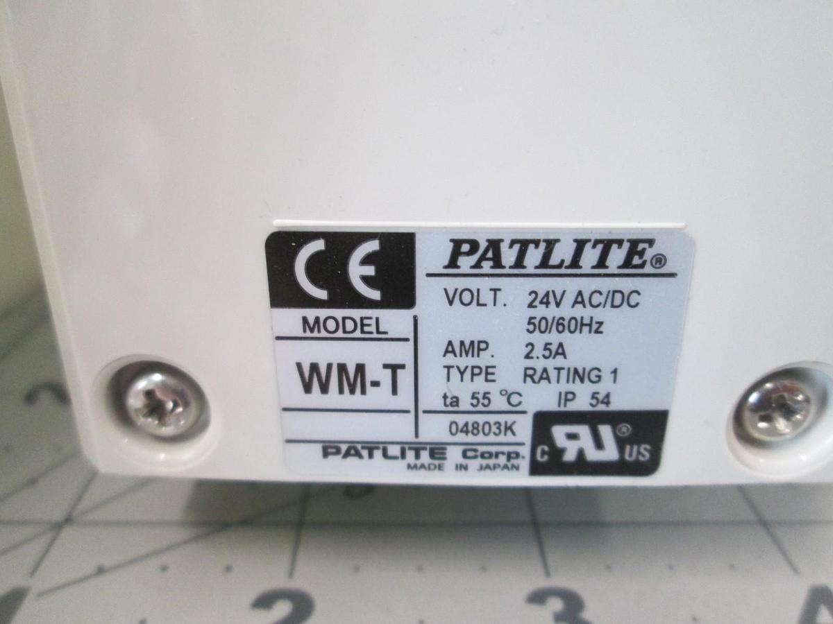 Patlite, WM-T, 24V AC/DC, 2.5A, Warning Signal Light Bar, New