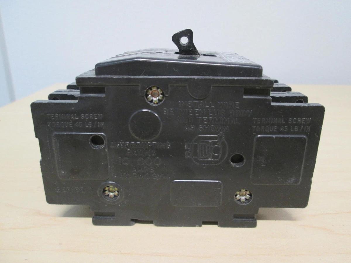 Used Square D, YF-6799, Type QOU, 3 Pole Circuit Breaker, 40A, Used