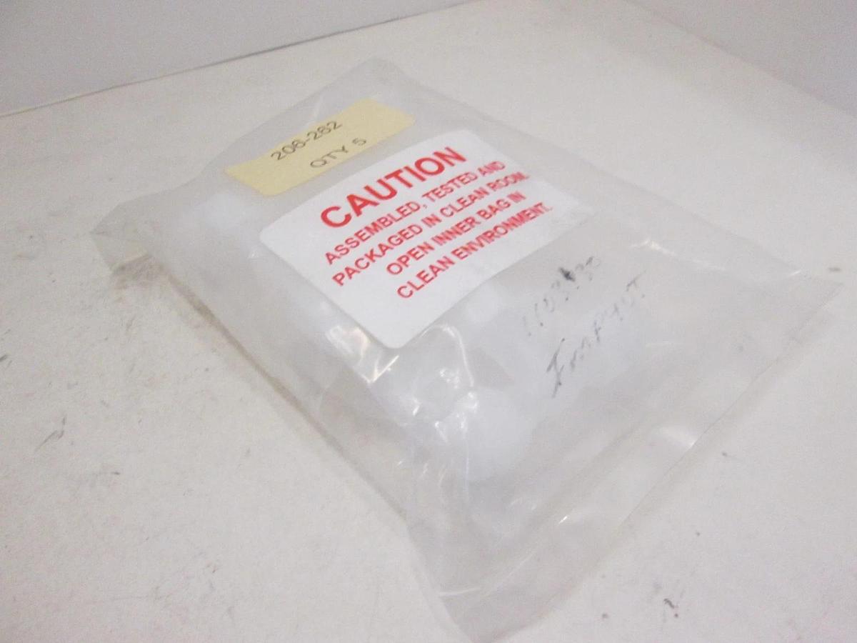 SAINT-GOBAIN, 1103730, Union, Teflon PFA Tee, 1/4OD x 1/4OD x 1/4OD Tube, New, 5