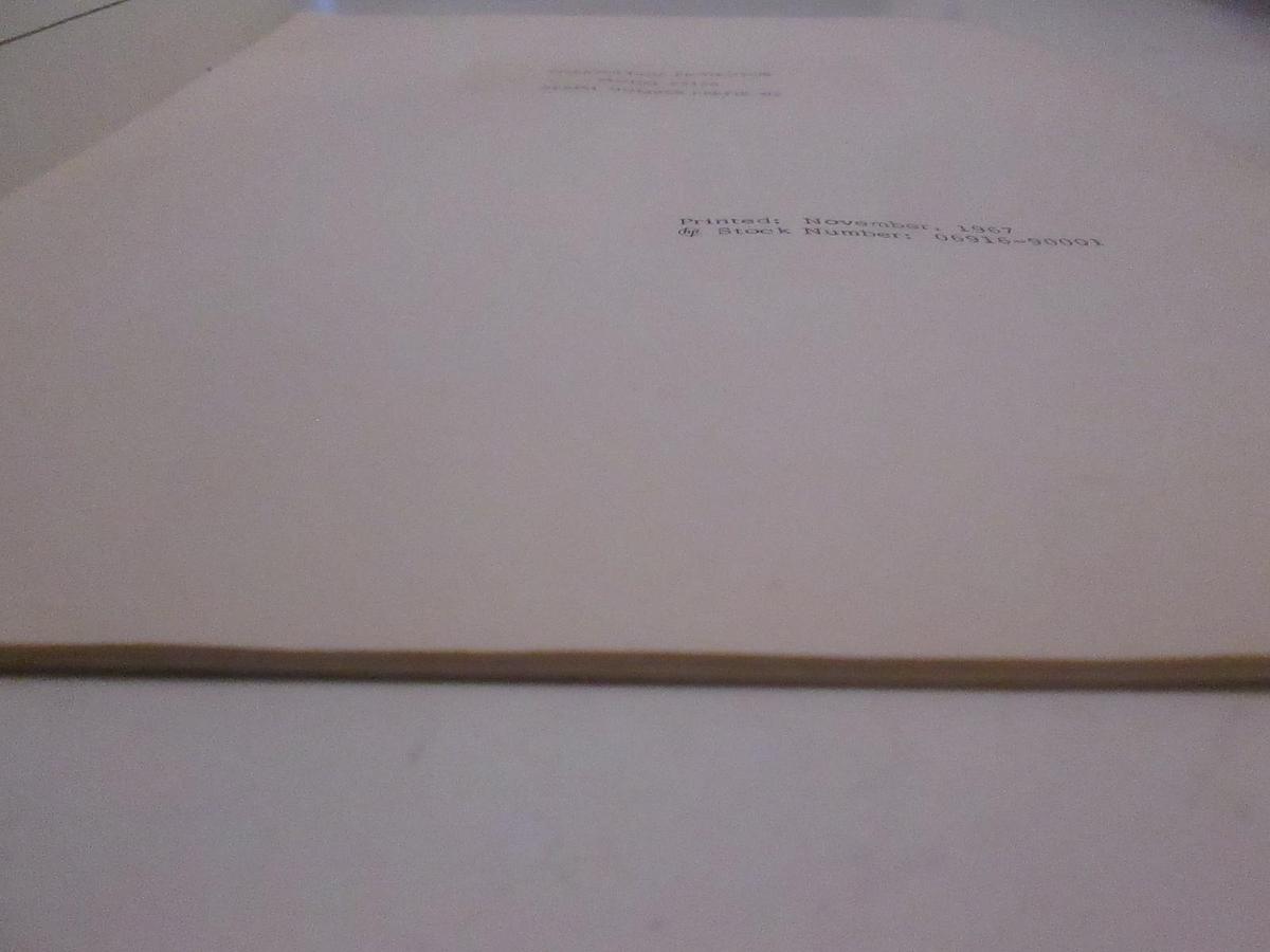 Used HP Model 6916A Overvoltage Protector Operating and Service Manual, Used