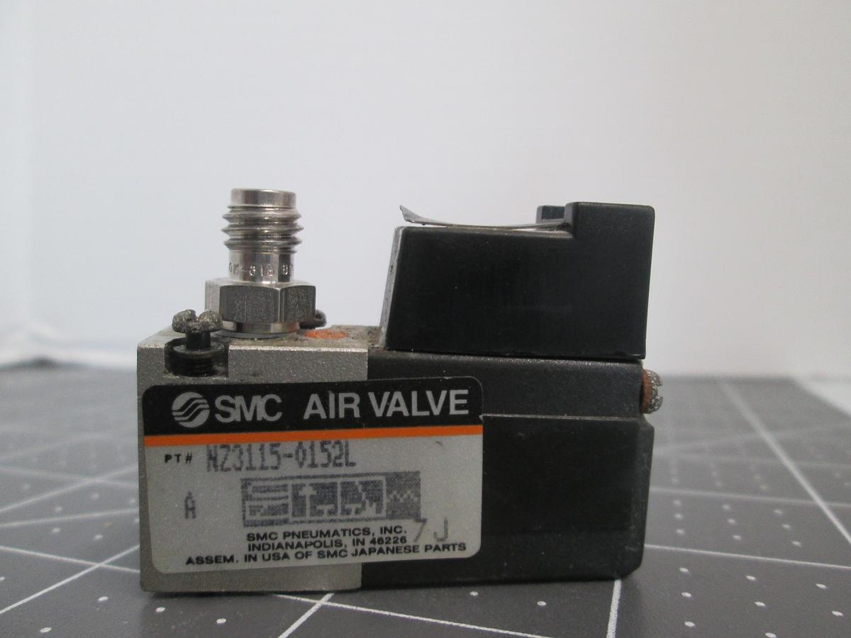 Used SMC, NZ3115-0152l, 3-Port Pneumatic Solenoid Air Valve 24VDC Industrial