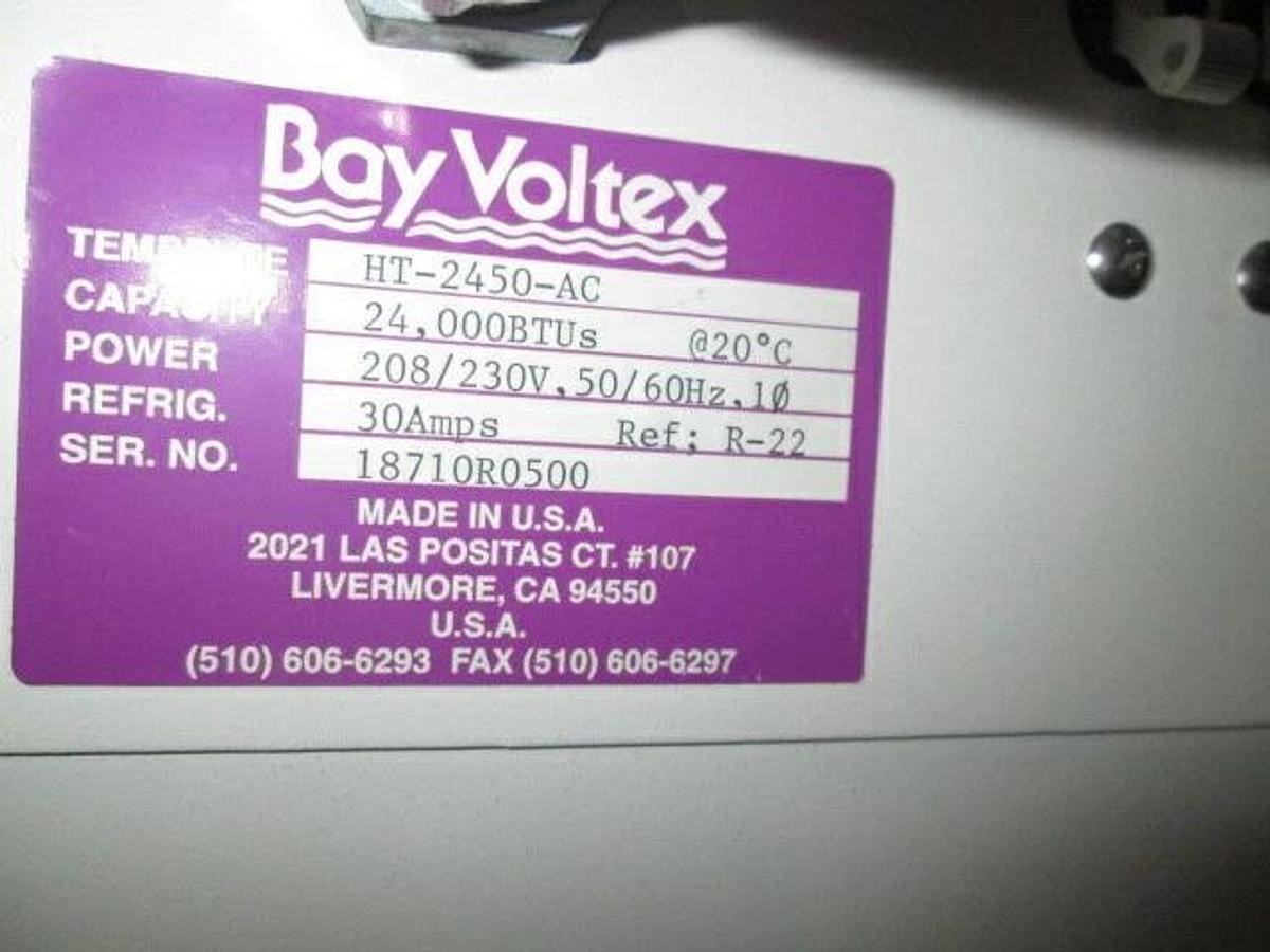 Used Bay Voltex HT 2450 AC Chiller, used, 24000 BTU 208v 1 ph, 30 amp