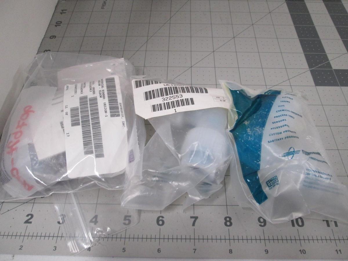 Entegris, UEGN-1, Union Elbow Quickgrip, PFA, 3/4" OD Tube, New, Lot of 3