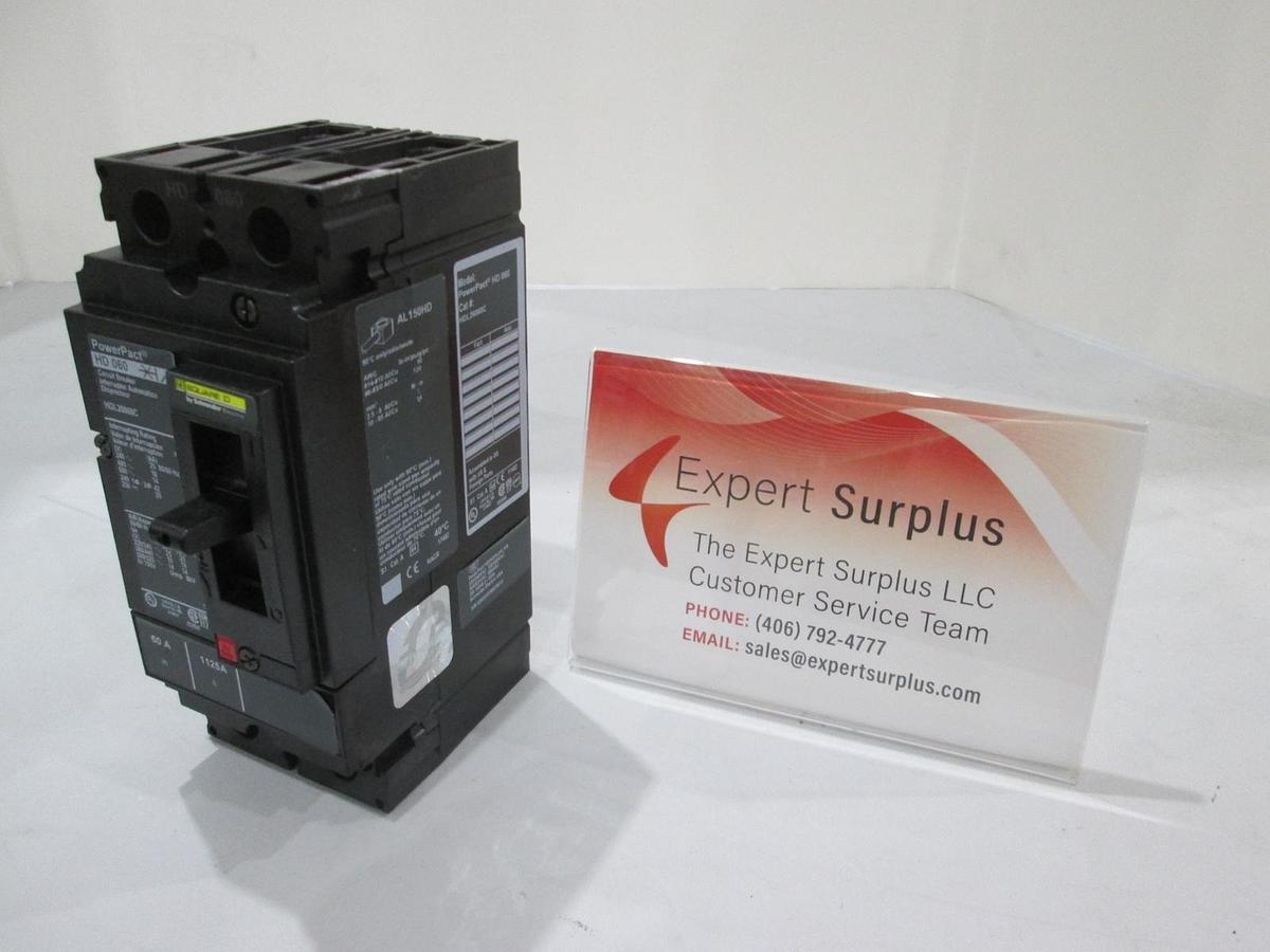 Schneider Electric, PowerPact, HD 060, Circuit Breaker, HDL26060C, 60A, New
