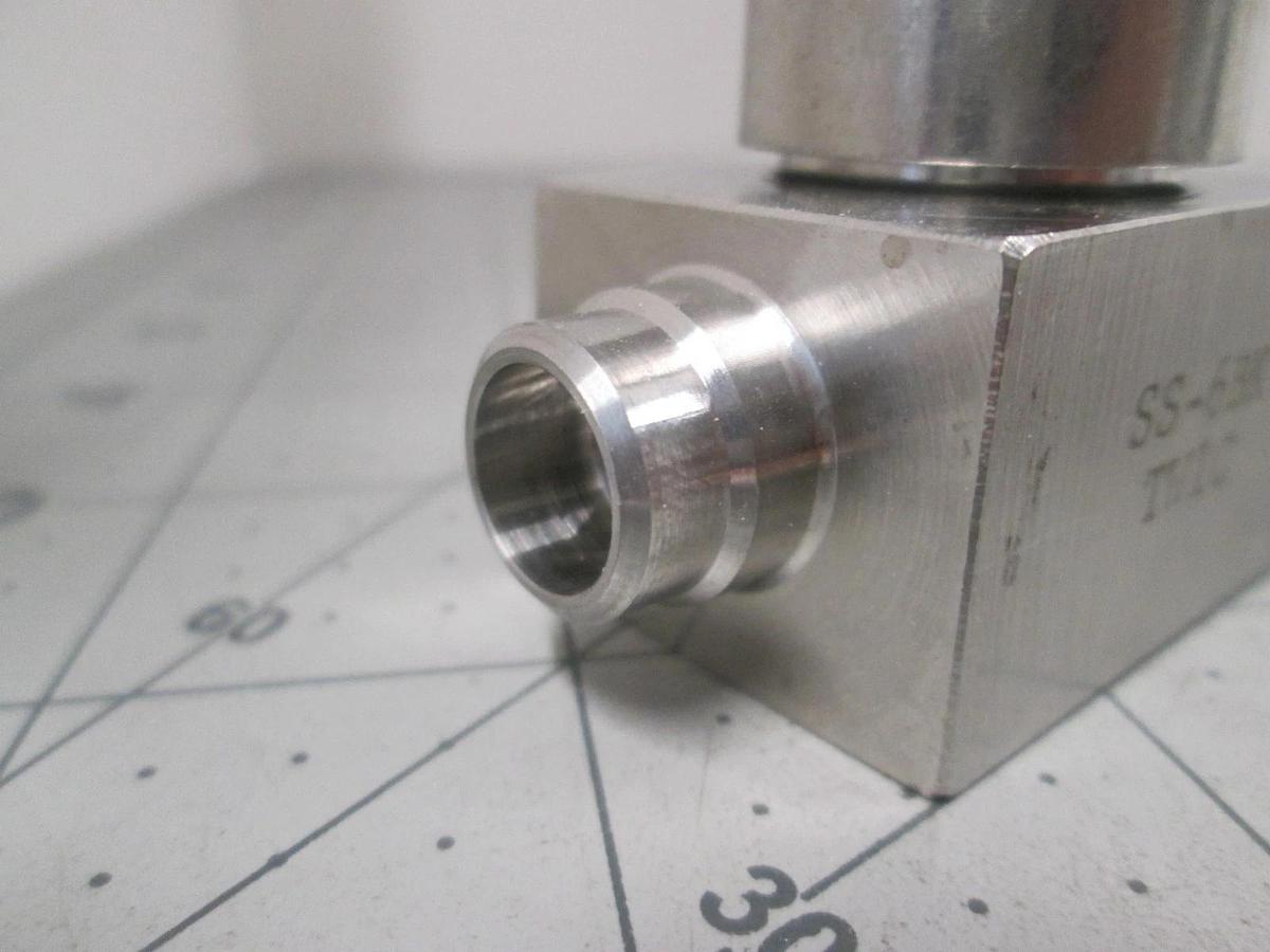 Swagelok SS-6BK-TW1C Bellows Valve, Butt Weld, New