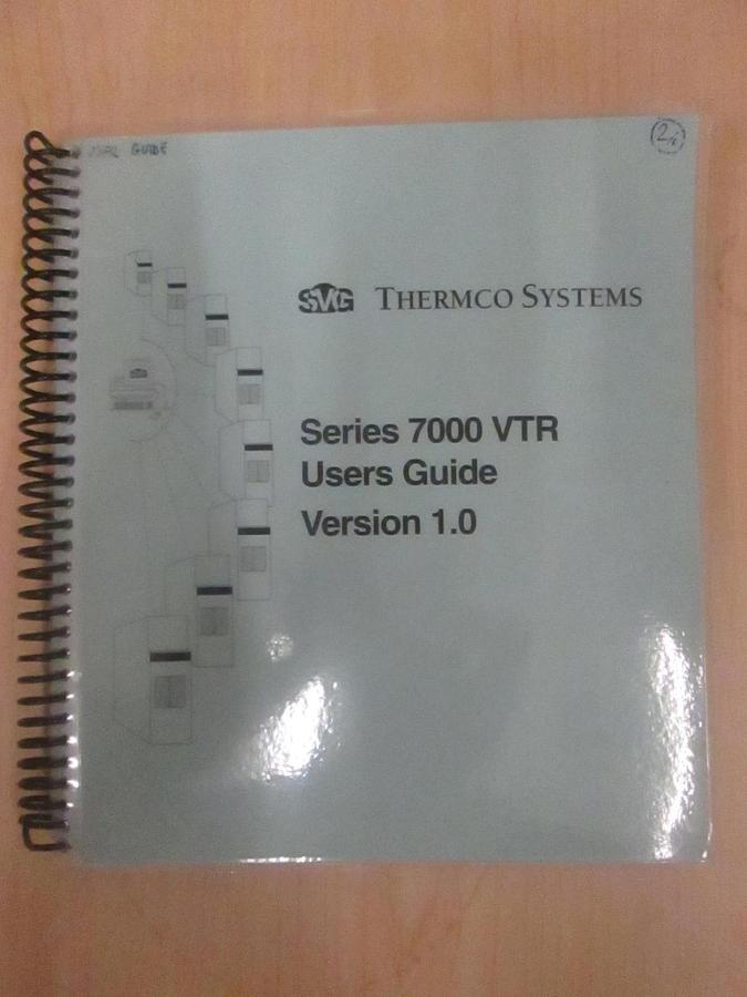 Used VTR SVG Series 7000 VTR User Guide Version 1.0, Used