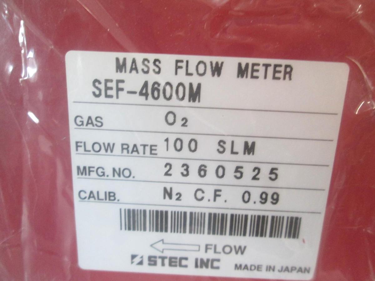 Used Stec, SEF-4600M, Mass Flow Meter, O2, 100 SLM, New