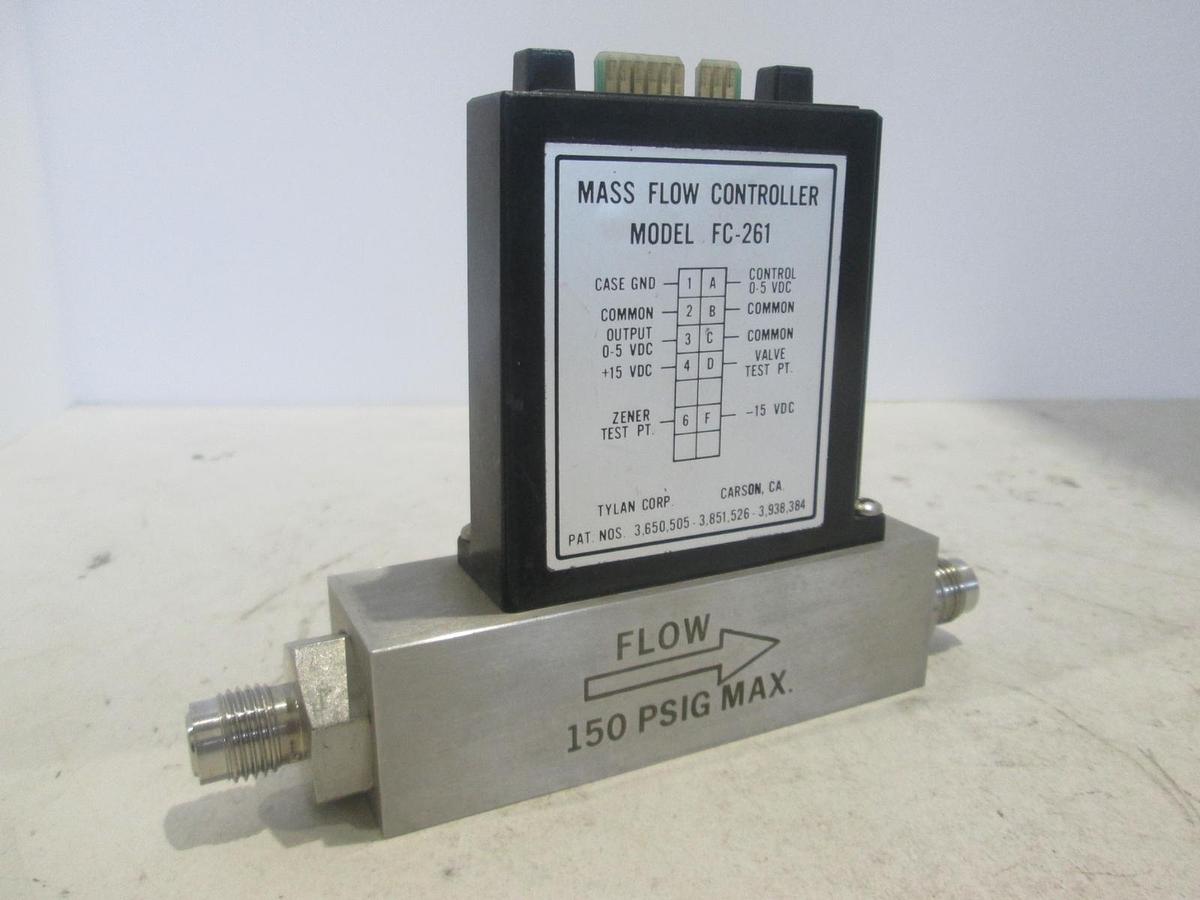 Used Tylan, FC-261, Mass Flow Controller, 20 SLPM, AR, Used