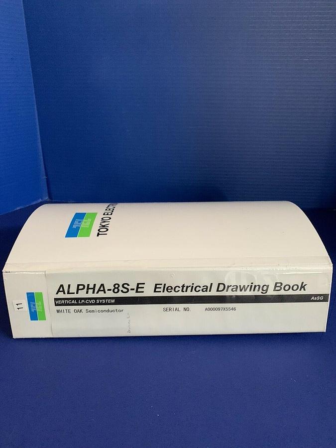 Used Tokyo Electron ALPHA-8S-E Vertical LP-CVD AsSG Electrical Drawing Book
