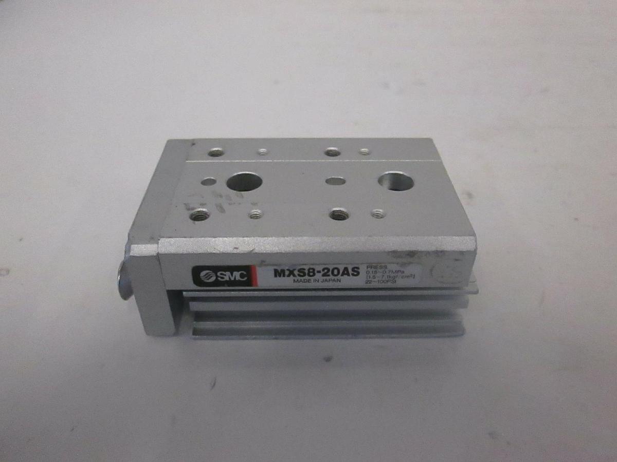 Used SMC MXS8-20AS Pneumatic Linear Guided Air Cylinder, Used