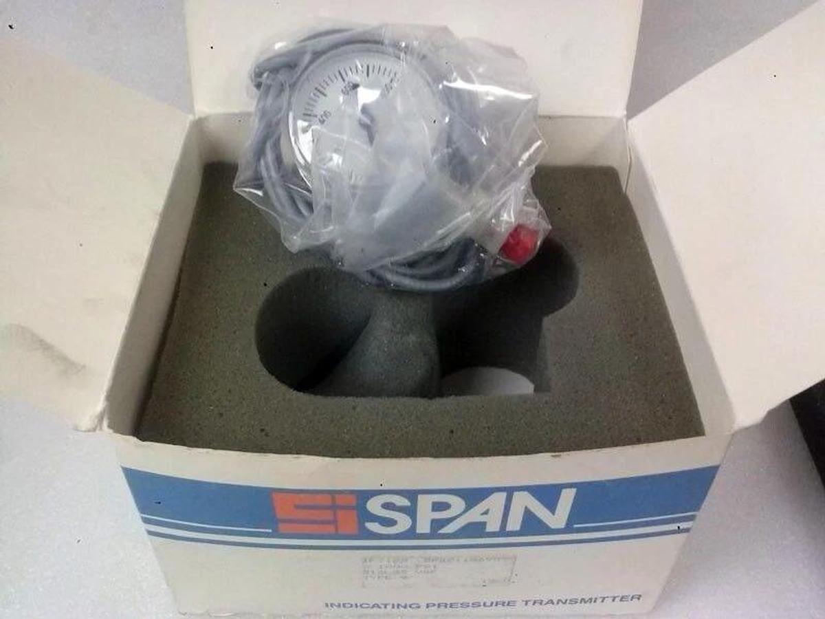 Used Span IPT122 Indicating Pressure Transmitter, 0-60 psi, 1/4" Female VCR