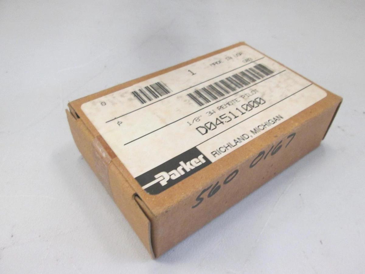 Parker, D04511000, 1/8" 3W Remote Pilot, New