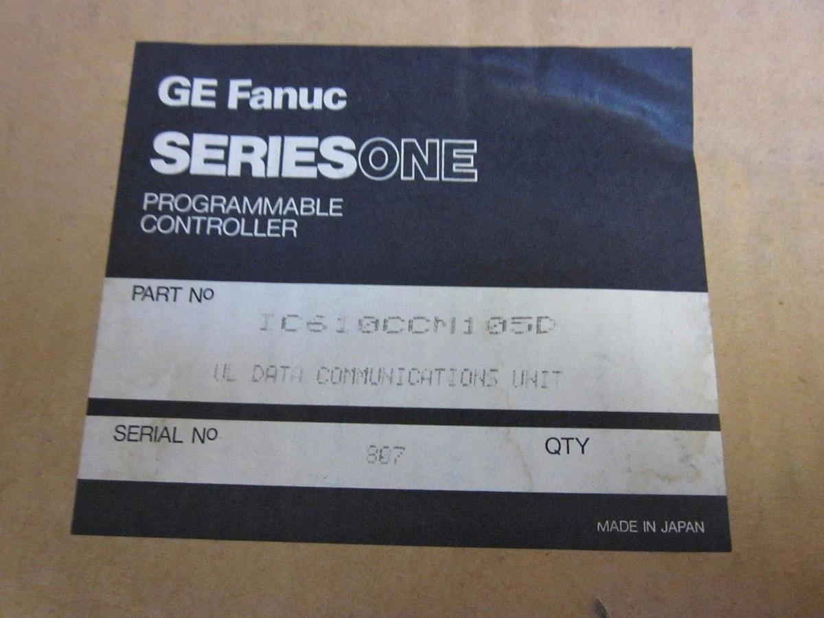 Used GE Fanuc SeriesOne Programmable Controller IC610CCM105 Rev C or D, New in Box