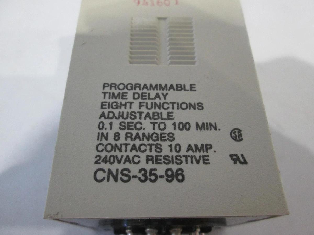Used Potter & Brumfield, CNS-35-96, Programmable Time Delay, 0.1 Sec to 100 Min, Used