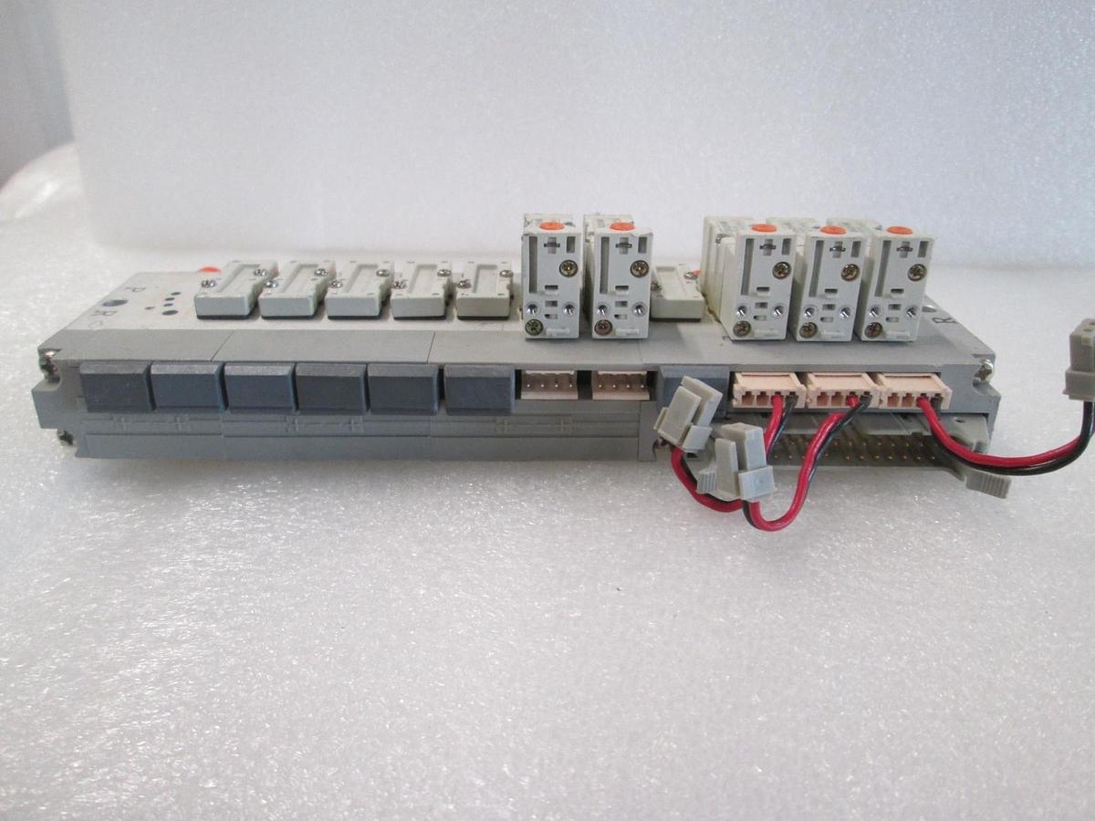 Used SMC, SYJ314M, 3 Port Solenoid Valve Assy w/ Block, 5 Valve, Used