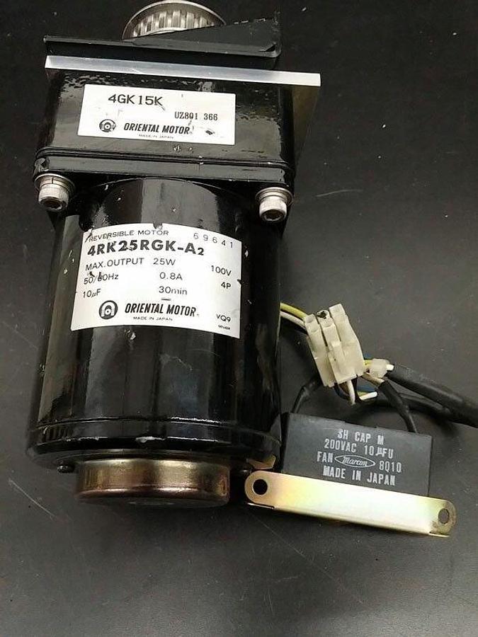 Used Oriental motor 4gk15k and 4rk25rgka2 assembly, used