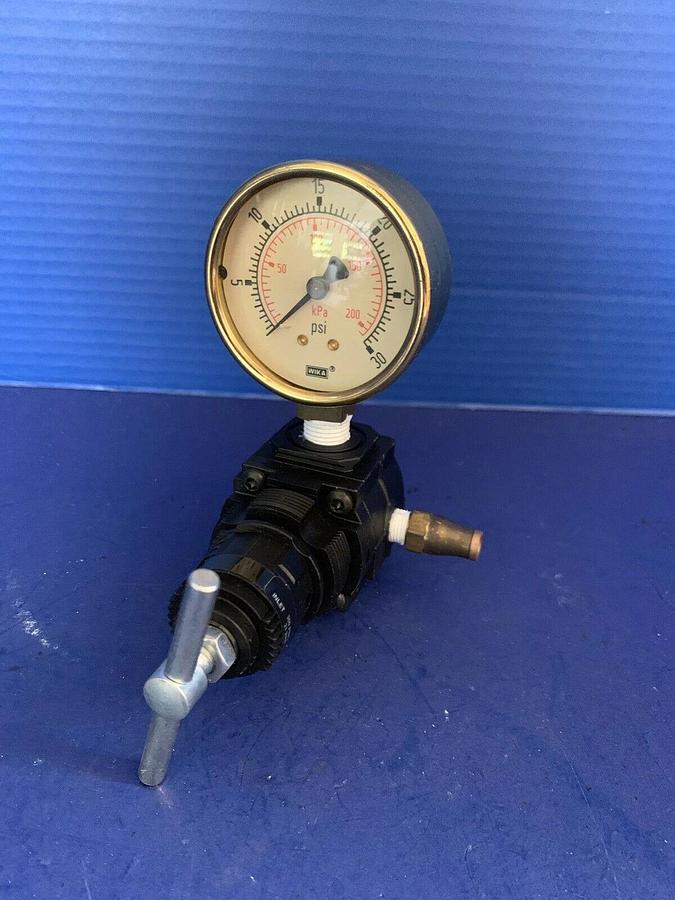 Used Norgren R72G-2AT-RMG Pneumatic Regulator w/ Gauge, Used
