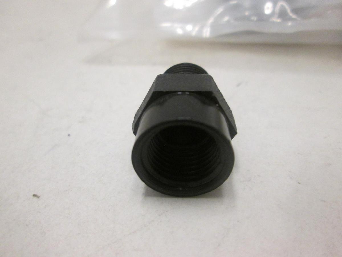 Used INDUSTRIAL SPECIALTIES, PNC-14-4, ADAPTER,NYL,1/4NPTF,1/4NPTM, New, Lot of 4