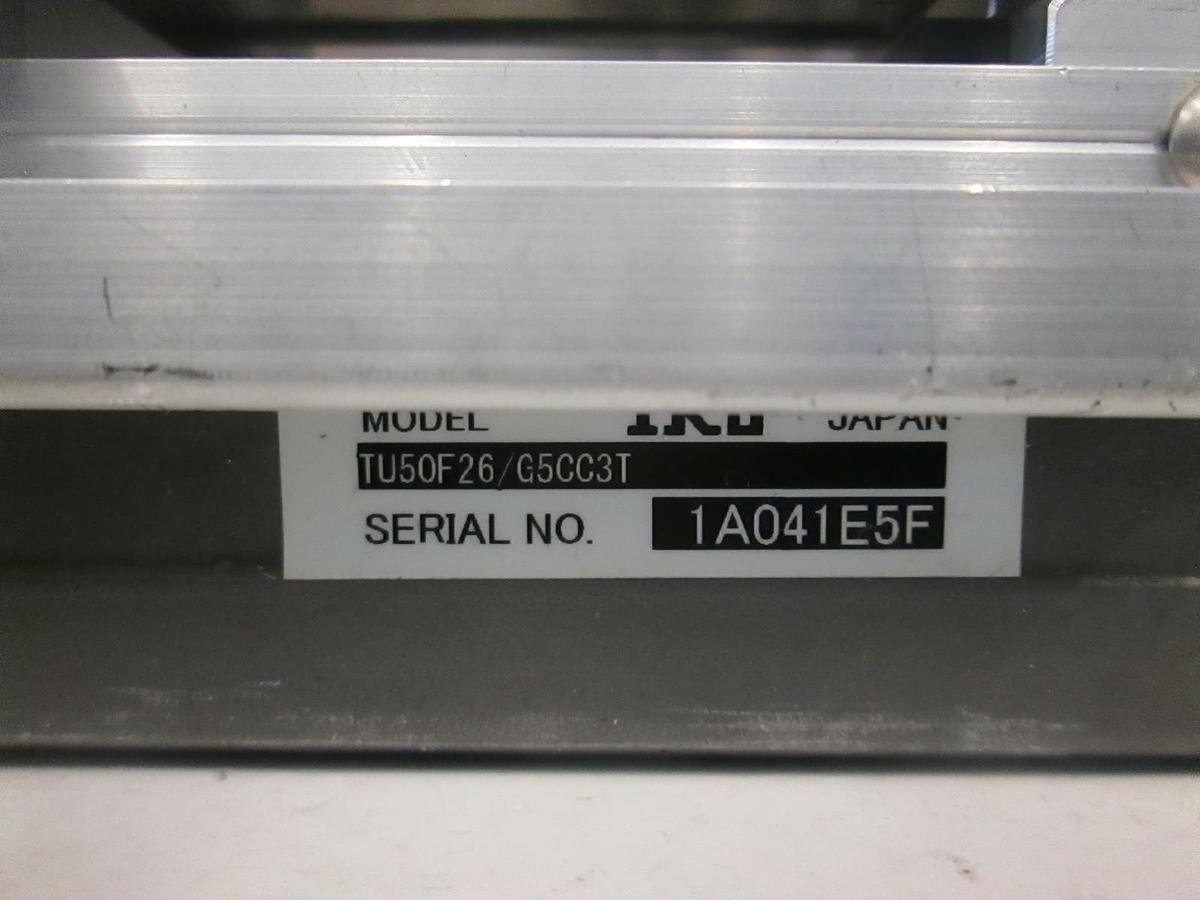 Used IKO, TU50F26/G5CC3T, Linear Actuator Ballscrew Positioning Table w/ Motor, Used