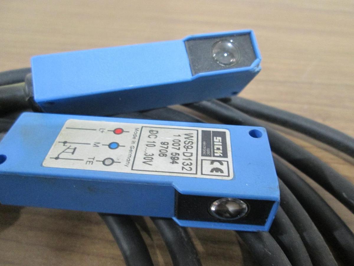 Used Sick, WS9-D132, Photoelectric Sensor, DC 10, 30V, Used Lot of 2