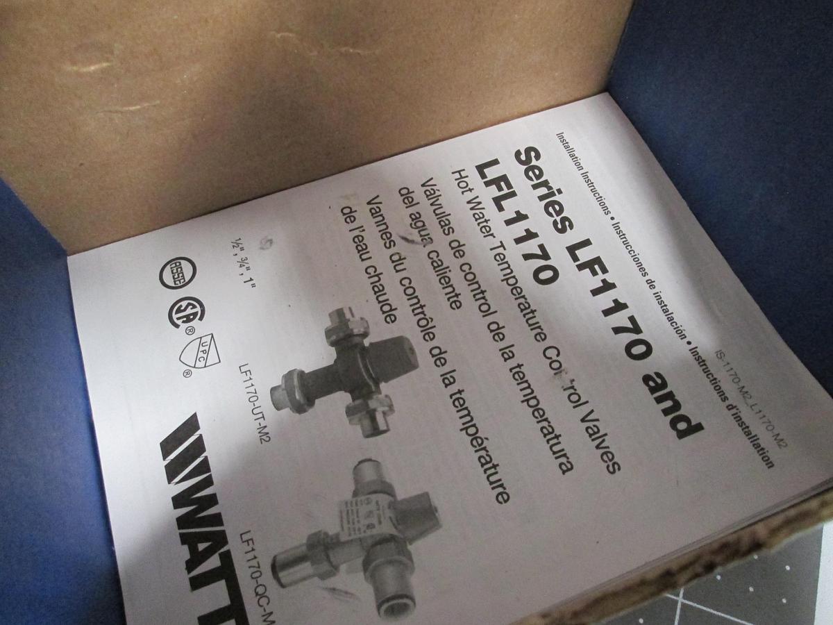 Watts, LF1170M2-US 1/2" Lead Free Thermostatic Mixing Valve 0559100 NEW