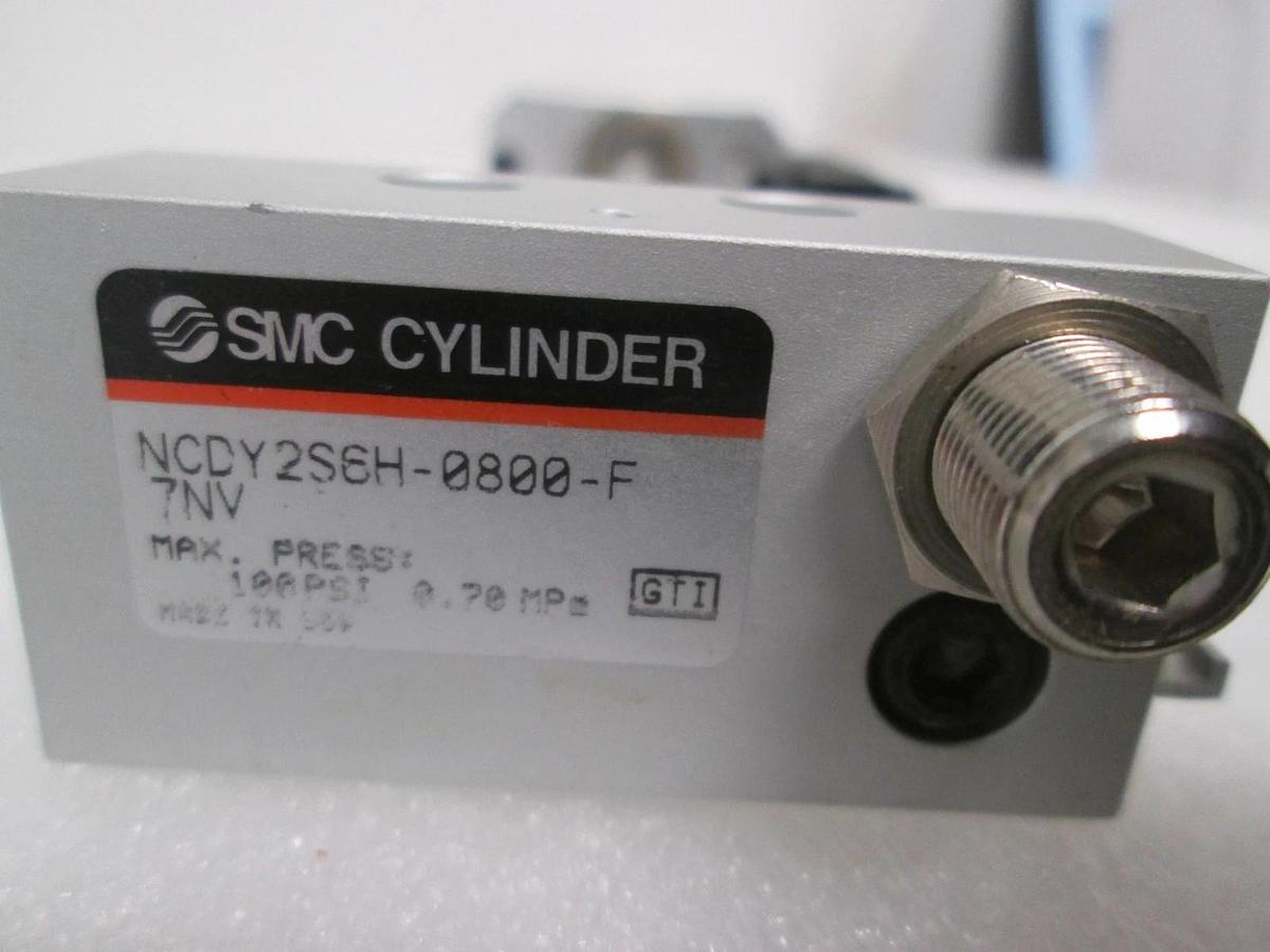 SMC, NCDY2S6H-0800-F-7NV, Rodless Air Cylinder, 6mm x 8" Stroke, 213-285, New