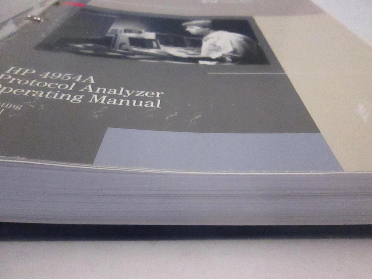 Used HP 4954A Protocol Analyzer Operating Manual, Used