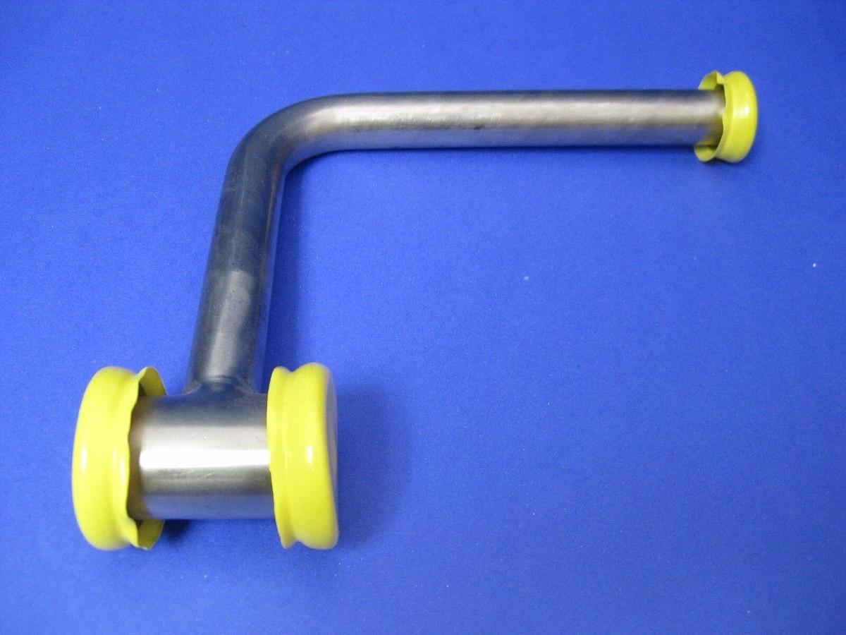 Used SS Vacuum Pipe, 90° Elbow w/ Tee, NW25 x NW40 x NW40, AMAT 0050-31694, New