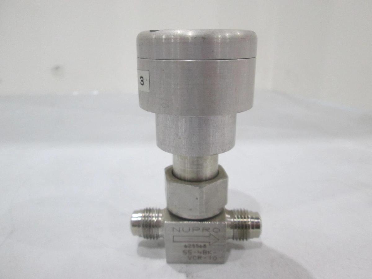 Used Nupro, SS-4BK-VCR-1O, Pneumatic Valve, Used