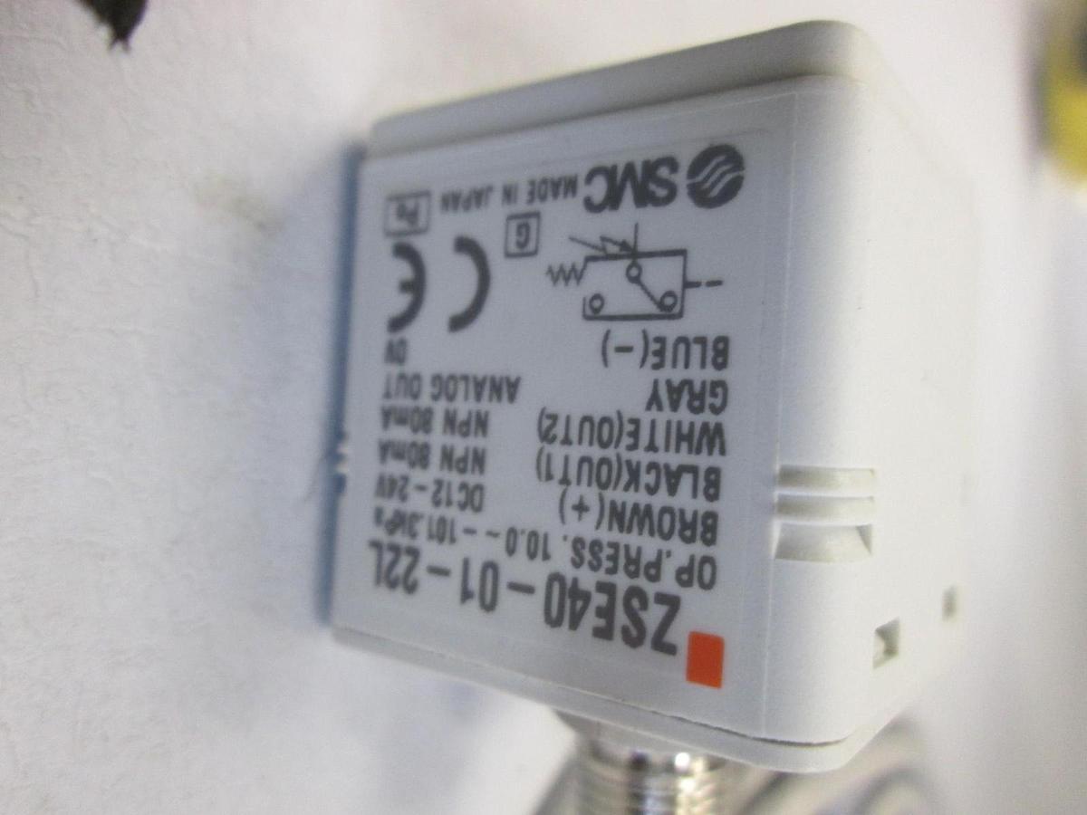 Used SMC, ZSE40-01-22L, High Precision Vacuum Switch, Used