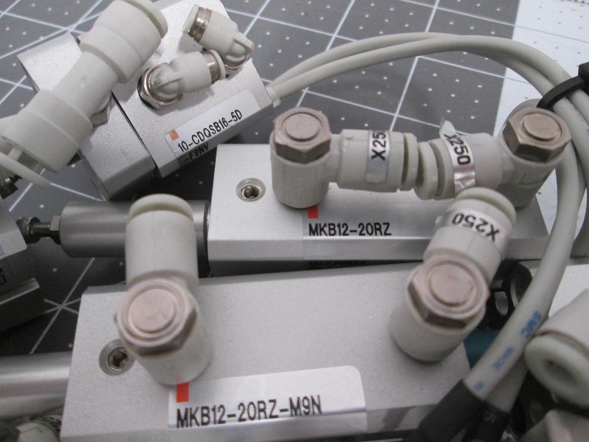 Used SMC Pneumatic Cylinder MKB12-10L MKB12-20RZ CDQ2KB16-15D Air Clamps Lot