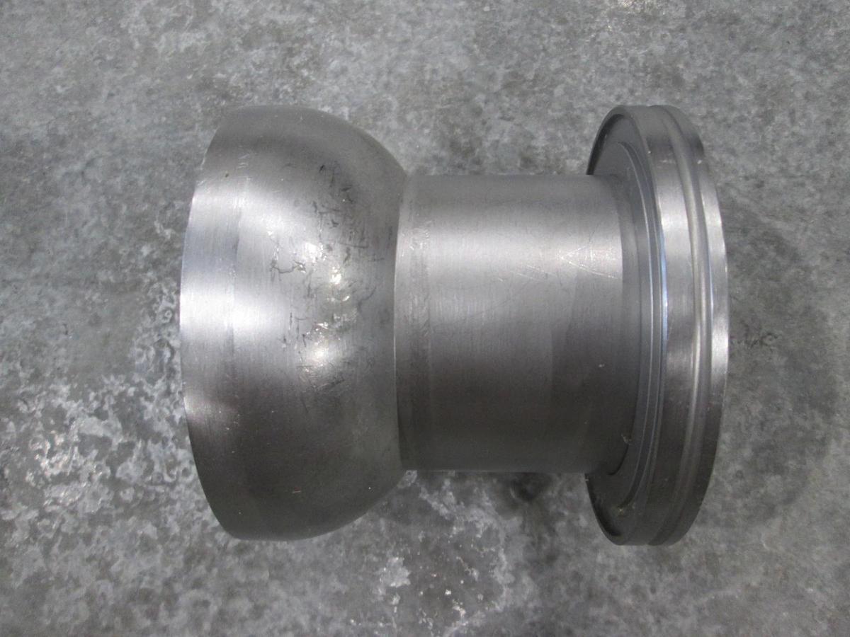 Used 102/75-ISO80 Stainless Steel Adapter w/ Ball Socket, Used