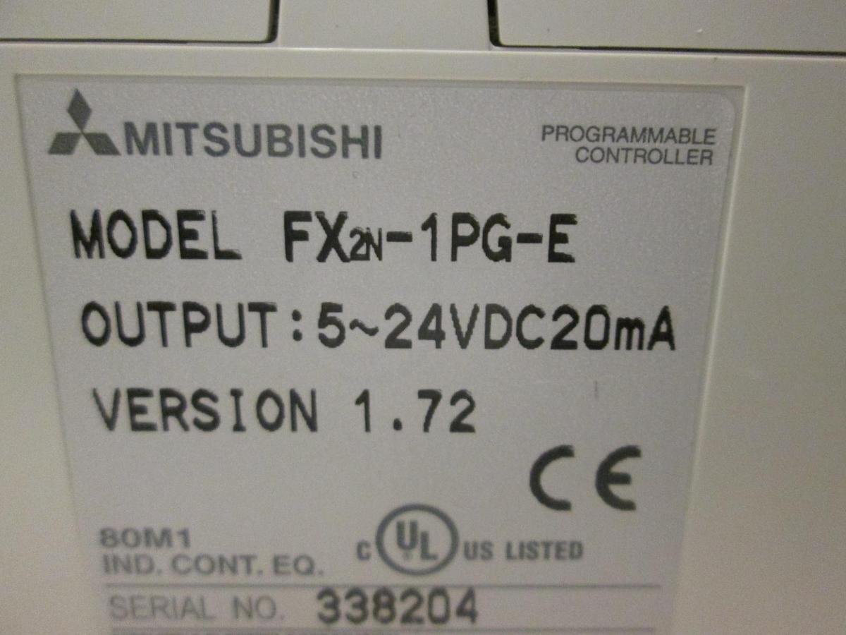 Used Mitsubishi, FX2N-1PG-E, Programmable Controller, 5-24VDC 20mA, Used