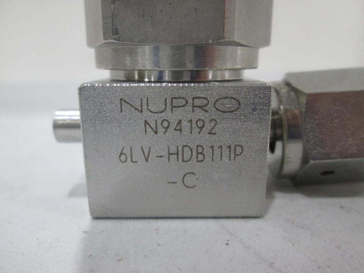 Used Nupro, 6LV-HDB111P-C, 3 Way High Pressure Valve, Butt End Weld/ FVCR, Used