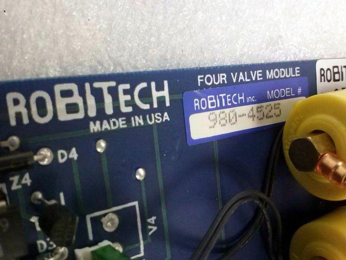 Used Robitech 980-4525 Four Valve Module PCB Assembly, Used