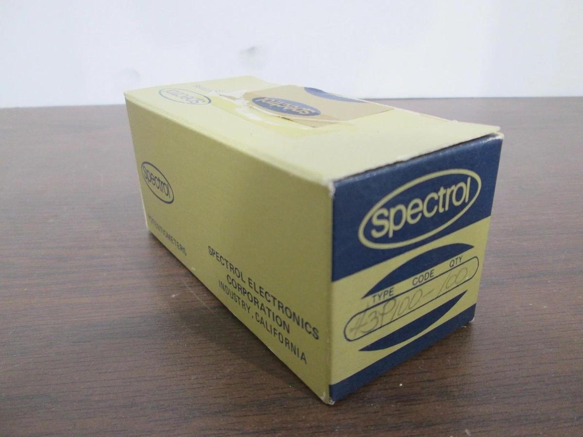 Spectrol, 43P100, 10 Ohm Trimmer, New, Lot of 100