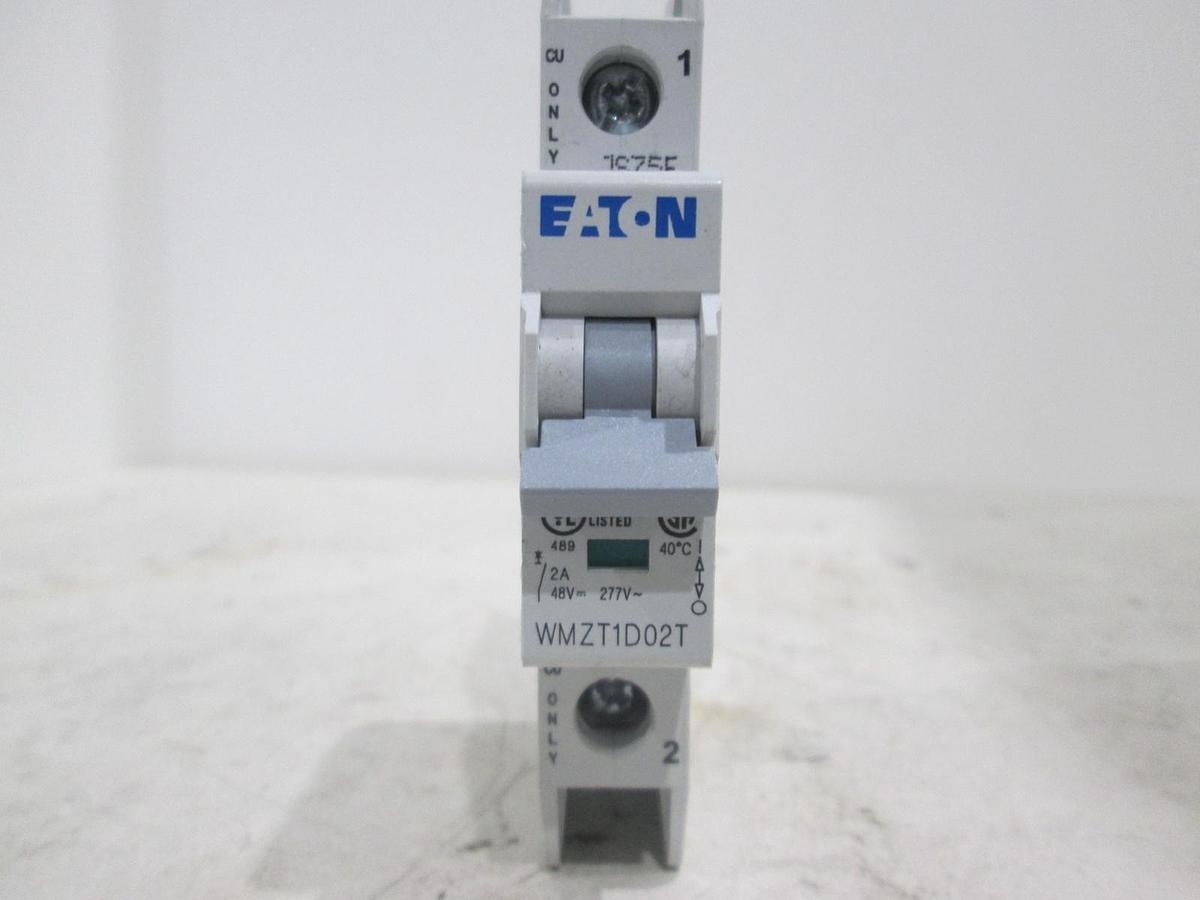 Used Eaton, WMZT1D02T, Circuit Breaker, 2A, Single Pole, Used